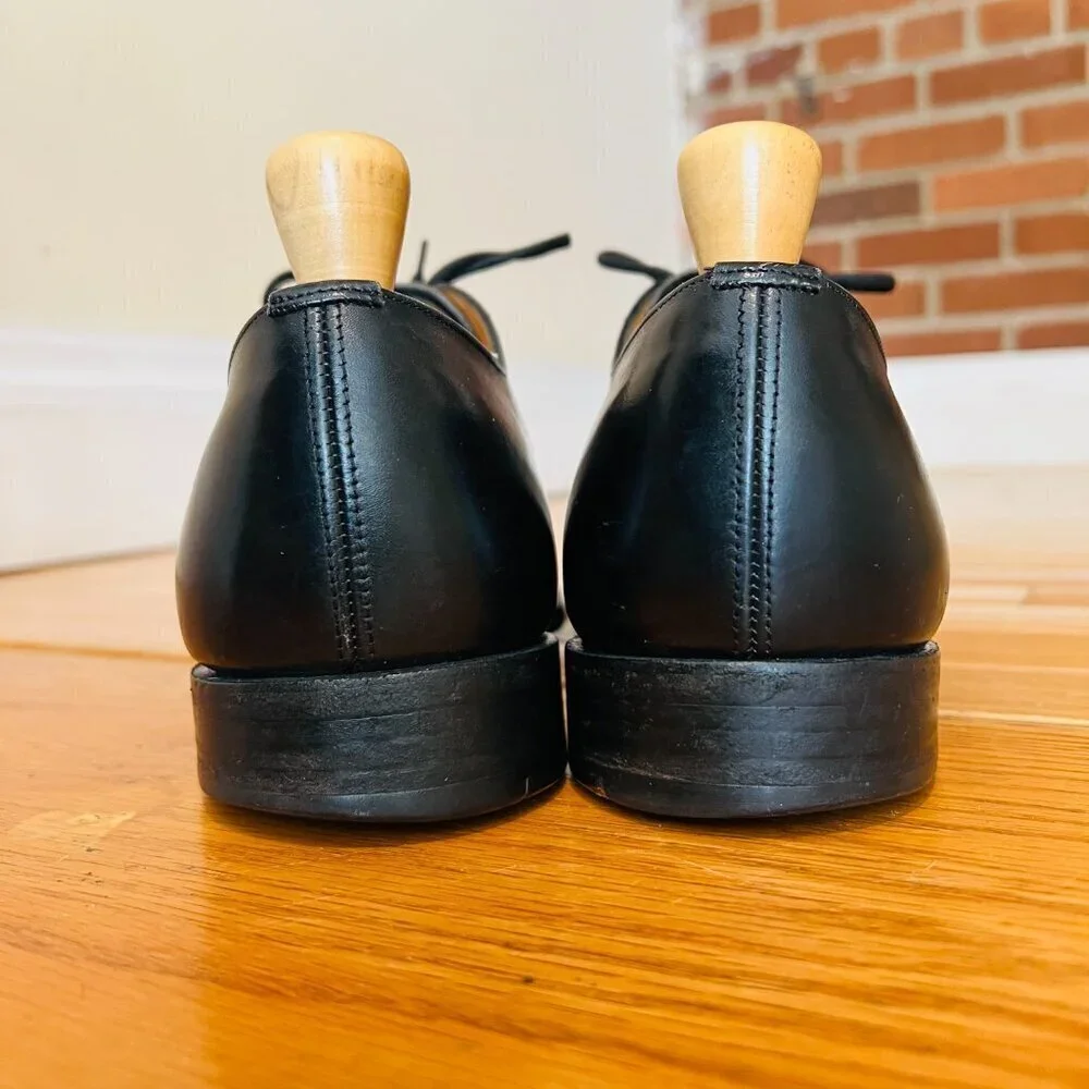 Church's Men's Black Leather Cap Toe Oxford Shoes US 8.5 Made in England